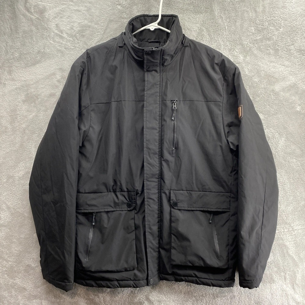 Moerdeng Windbreaker Jacket Men's Large Black Waterproof Long Sleeve Breathable